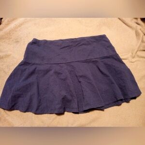 H&M Navy Blue Pleated Skirt